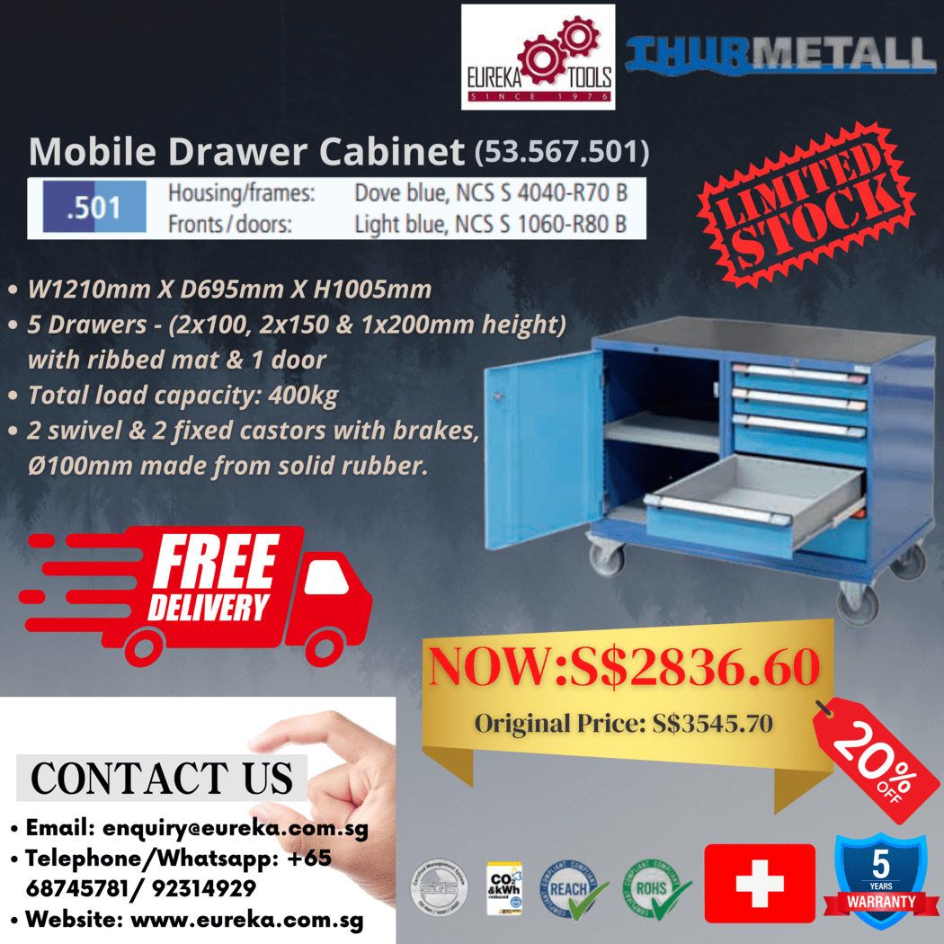 Thurmetall AG - Mobile Drawer Cabinet (53.567.501) 20% OFF Special Promotions.